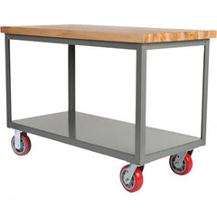 Little Giant - Mobile Work Benches Type: Butcher Block Top Length: 24 (Inch) - Americas Industrial Supply