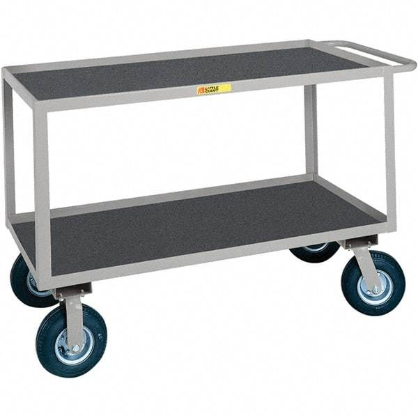 Little Giant - 1,200 Lb Capacity, 24" Wide x 36" Long x 38" High Cart - Steel, Pneumatic Casters - Americas Industrial Supply