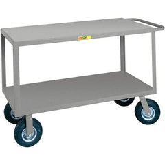 Little Giant - 1,200 Lb Capacity, 24" Wide x 48" Long x 38" High Cart - Steel, Pneumatic Casters - Americas Industrial Supply