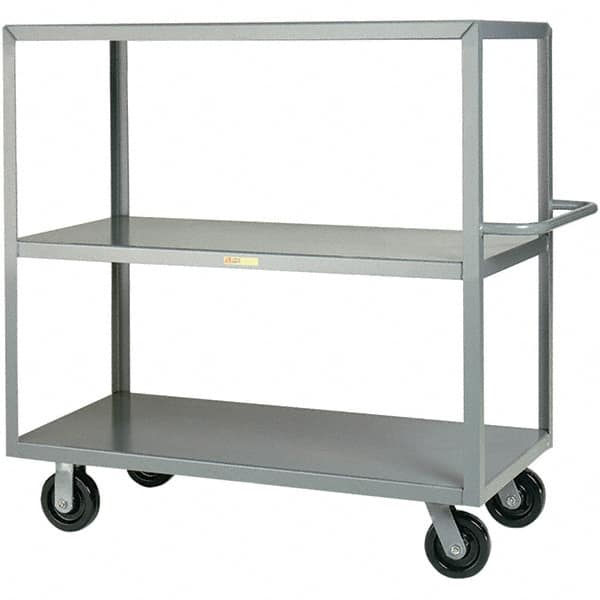 Little Giant - 3,600 Lb Capacity, 30" Wide x 48" Long x 45" High Cart - Steel, Phenolic Casters - Americas Industrial Supply