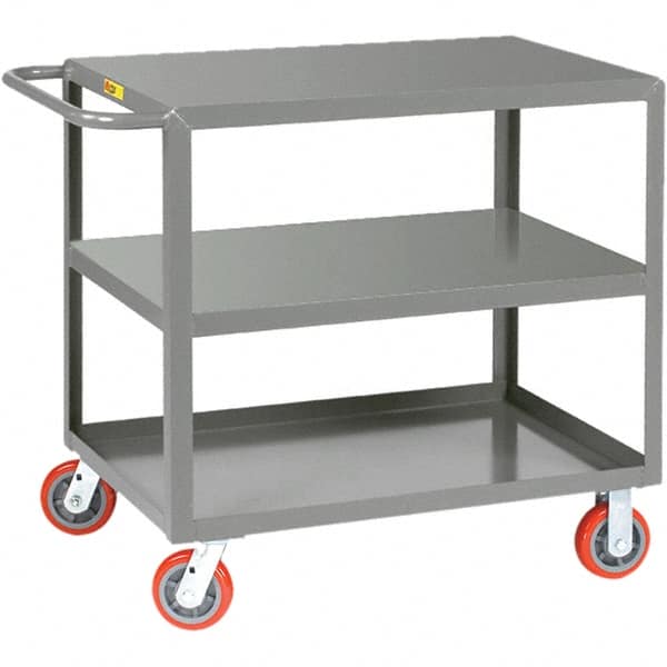 Little Giant - 2,000 Lb Capacity, 24" Wide x 36" Long x 36" High Service Cart - Steel, Polyurethane Casters - Americas Industrial Supply