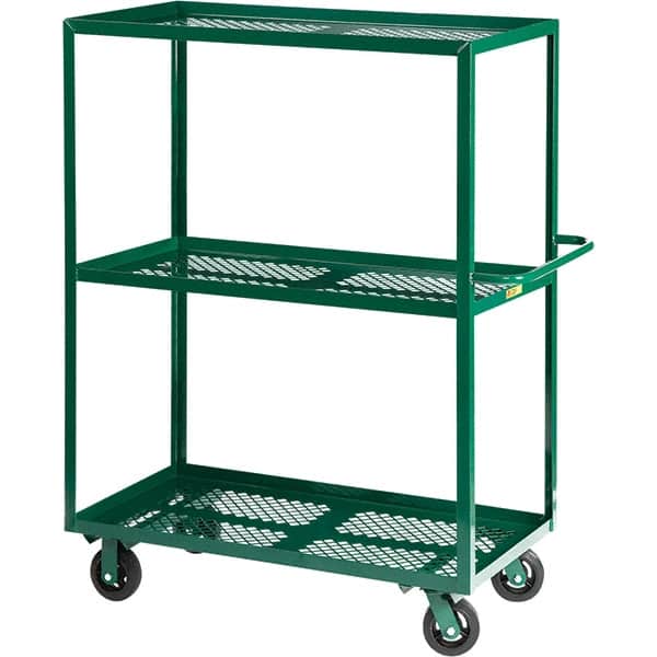 Little Giant - 4,000 Lb Capacity Steel Platform Truck - Steel Deck, 24" OAW, 48" Platform Length - Americas Industrial Supply