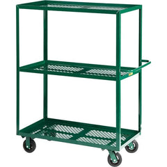 Little Giant - 4,000 Lb Capacity Steel Platform Truck - Steel Deck, 24" OAW, 48" Platform Length - Americas Industrial Supply