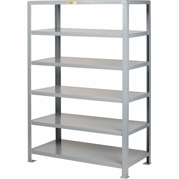 Little Giant - 6 Shelf Steel Shelving - 24" Wide x 72" High x 60" Deep, Gray - Americas Industrial Supply