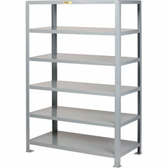 Little Giant - 6 Shelf Steel Shelving - 24" Wide x 72" High x 60" Deep, Gray - Americas Industrial Supply