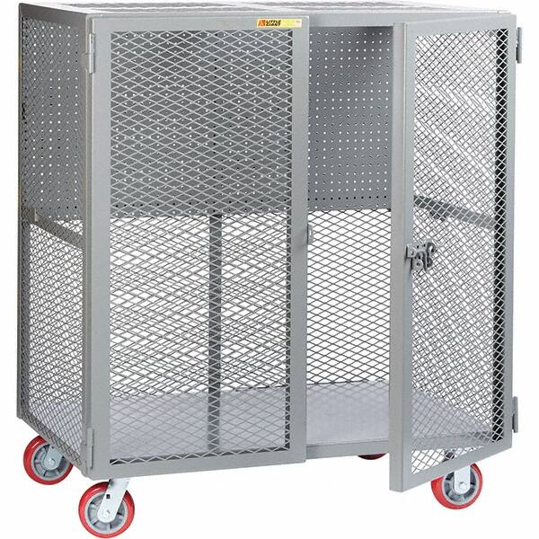 Little Giant - 2,000 Lb Capacity, 1 Shelf, Security Cart - 27" Long x 49" Wide x 57" High - Americas Industrial Supply