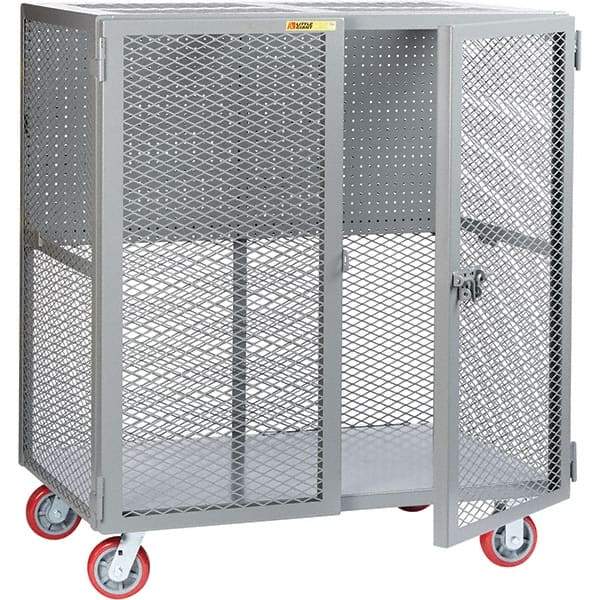 Little Giant - 2,000 Lb Capacity, 1 Shelf, Security Cart - 27" Long x 61" Wide x 57" High - Americas Industrial Supply