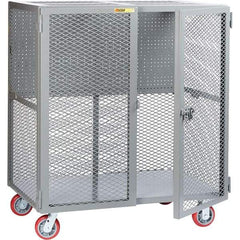 Little Giant - 2,000 Lb Capacity, 1 Shelf, Security Cart - 27" Long x 61" Wide x 57" High - Americas Industrial Supply