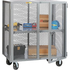 Little Giant - 1 Shelf Mobile Storage Cabinet - Steel, 49" Wide x 27" Deep x 57" High - Americas Industrial Supply