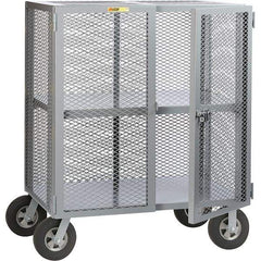 Little Giant - 1,500 Lb Capacity, 1 Shelf, Security Cart - 27" Long x 61" Wide x 61" High - Americas Industrial Supply