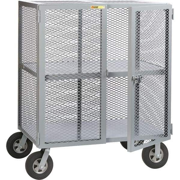 Little Giant - 1,500 Lb Capacity, 1 Shelf, Security Cart - 33" Long x 49" Wide x 61" High - Americas Industrial Supply