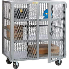 Little Giant - 2 Shelf Mobile Storage Cabinet - Steel, 49" Wide x 33" Deep x 57" High - Americas Industrial Supply