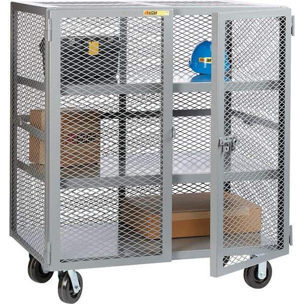 Little Giant - 2 Shelf Mobile Storage Cabinet - Steel, 49" Wide x 27" Deep x 57" High - Americas Industrial Supply
