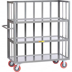 Little Giant - 3,600 Lb Capacity, 3 Shelf, 3-Sided Truck - 48" Long x 30" Wide x 57" High - Americas Industrial Supply