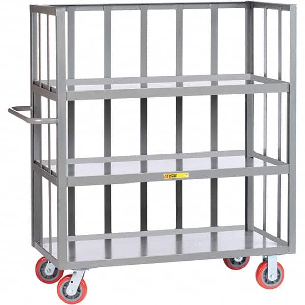 Little Giant - 3,600 Lb Capacity, 3 Shelf, 3-Sided Truck - 48" Long x 24" Wide x 57" High - Americas Industrial Supply