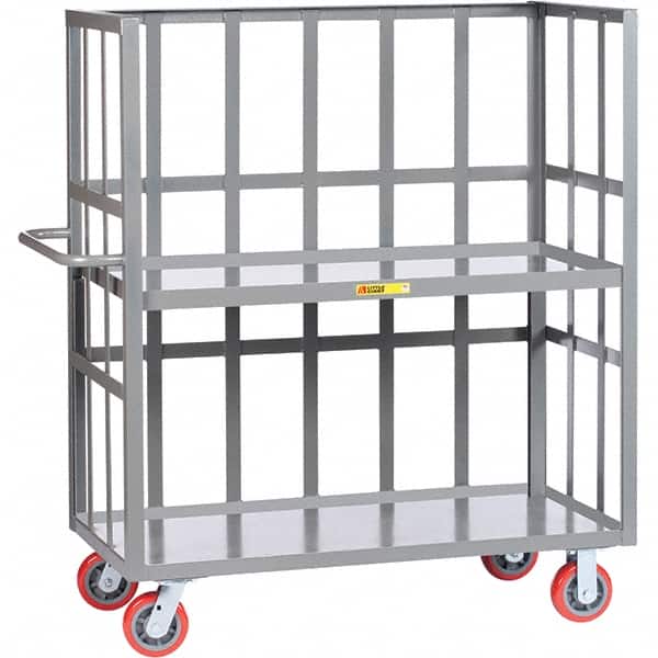 Little Giant - 3,600 Lb Capacity, 2 Shelf, 3-Sided Truck - 48" Long x 24" Wide x 57" High - Americas Industrial Supply