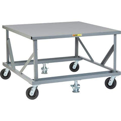 Little Giant - 3,600 Lb Capacity Steel Adjustable Pallet Stand - 30" High - Americas Industrial Supply