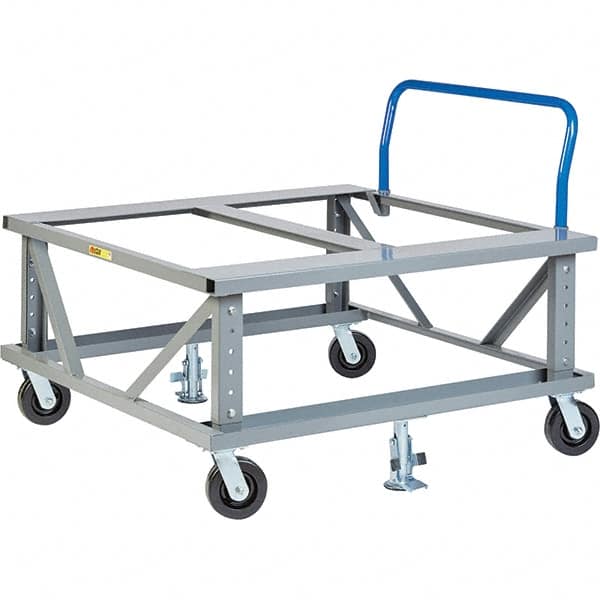 Little Giant - 3,600 Lb Capacity Steel Adjustable Pallet Stand - 48" High - Americas Industrial Supply