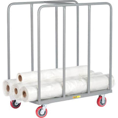 Little Giant - 3,600 Lb Capacity Steel Platform Truck - Steel Deck, 24" OAW, 60" Platform Length, Polyurethane Casters - Americas Industrial Supply