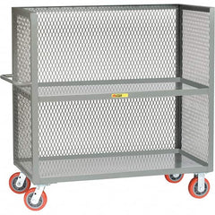 Little Giant - 3,600 Lb Capacity, 2 Shelf, 3-Sided Truck - 48" Long x 24" Wide x 57" High - Americas Industrial Supply