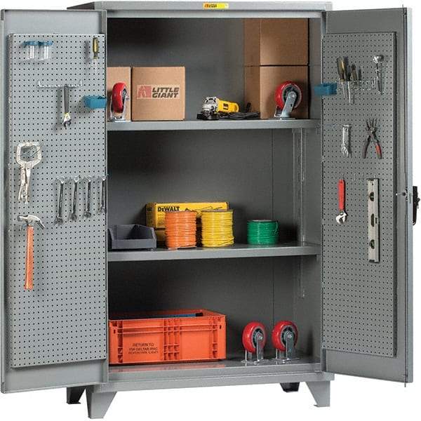 Little Giant - 2 Shelf Storage Cabinet - Steel, 48" Wide x 26" Deep x 78" High - Americas Industrial Supply