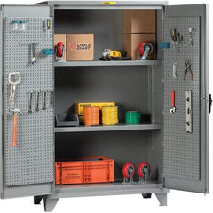 Little Giant - 2 Shelf Storage Cabinet - Steel, 60" Wide x 32" Deep x 78" High - Americas Industrial Supply