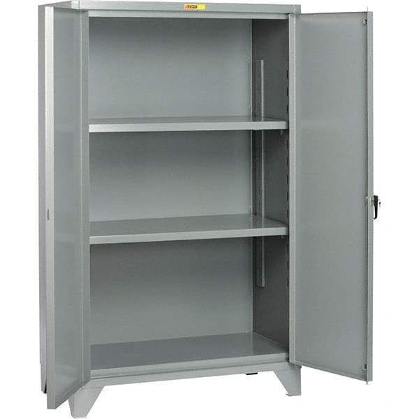 Little Giant - 2 Shelf Storage Cabinet - Steel, 60" Wide x 26" Deep x 78" High - Americas Industrial Supply