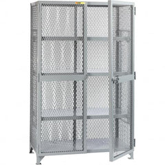 Little Giant - 3 Shelf Storage Cabinet - Steel, 61" Wide x 27" Deep x 78" High - Americas Industrial Supply