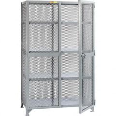 Little Giant - 3 Shelf Storage Cabinet - Steel, 61" Wide x 39" Deep x 78" High - Americas Industrial Supply