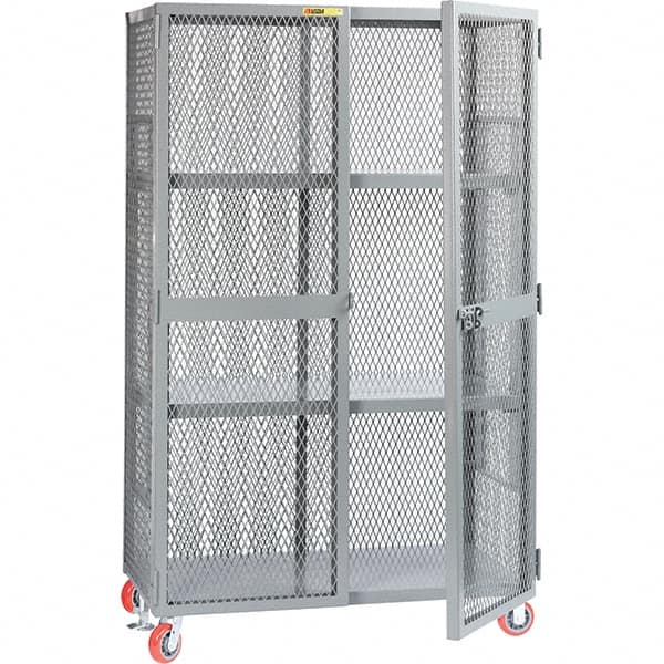 Little Giant - 2 Shelf Storage Cabinet - Steel, 49" Wide x 33" Deep x 81" High - Americas Industrial Supply