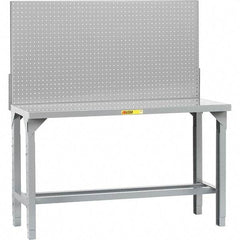Little Giant - 72 Wide x 30" Deep x 65" High, Steel Workbench - Adjustable Height Legs - Americas Industrial Supply