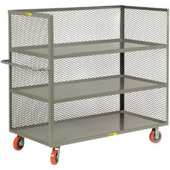 Little Giant - 3,600 Lb Capacity, 3 Shelf, 3-Sided Truck - 48" Long x 30" Wide x 57" High - Americas Industrial Supply