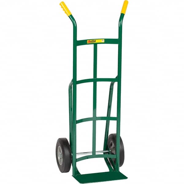 Little Giant - 800 Lb Capacity 49" OAH Hand Truck - Dual Handle, Steel, Rubber Wheels - Americas Industrial Supply