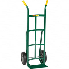 Little Giant - 800 Lb Capacity 49" OAH Hand Truck - Dual Handle, Steel, Rubber Wheels - Americas Industrial Supply
