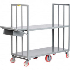 Little Giant - 2,000 Lb Capacity, 24" Wide x 60" Long x 58" High Order Picking Cart - Steel, Polyurethane Casters - Americas Industrial Supply