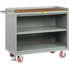 Little Giant - 3,600 Lb Capacity, 2 Drawer Mobile Service Bench - 41" Wide x 24" Deep x 43" High, Steel, Gray - Americas Industrial Supply