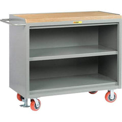 Little Giant - 3,600 Lb Capacity, 1 Drawer Mobile Service Bench - 41" Wide x 24" Deep x 43" High, Steel, Gray - Americas Industrial Supply