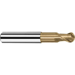 Fraisa - 3/8" Diam, 3/8" LOC, 2 Flute Solid Carbide Ball End Mill - Americas Industrial Supply