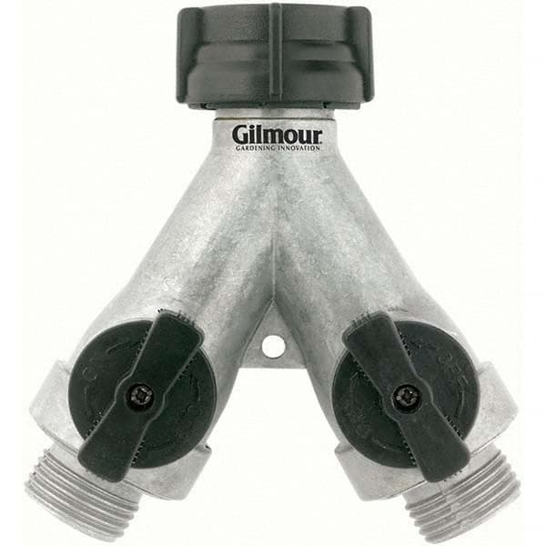 Gilmour - Garden Hose Fittings & Repair Kits Type: Shut-Off Valve Connector Type: Male; Female - Americas Industrial Supply