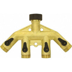 Gilmour - Garden Hose Fittings & Repair Kits Type: Shut-Off Valve Connector Type: Male; Female - Americas Industrial Supply