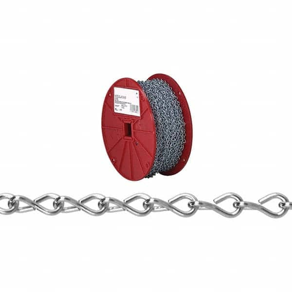 Campbell - Weldless Chain; Type: Single Jack Chain ; Load Capacity (Lb.): 29 ; Trade Size: #12 ; Chain Diameter (Decimal Inch): 0.1250 ; Finish/Coating: Zinc Plated ; PSC Code: 4010 - Exact Industrial Supply