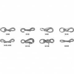 Campbell - Snaps; Type: Snap Hook ; Overall Length (Inch): 4-1/16 ; Size (Inch): 3/4 ; Snap Opening (Inch): 5/8 ; Material: Bronze ; Finish/Coating: Bronze - Exact Industrial Supply