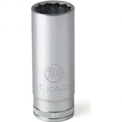 Deep Hand Socket: 1/2″ Drive, 10 mm Socket, 6-Point Polished