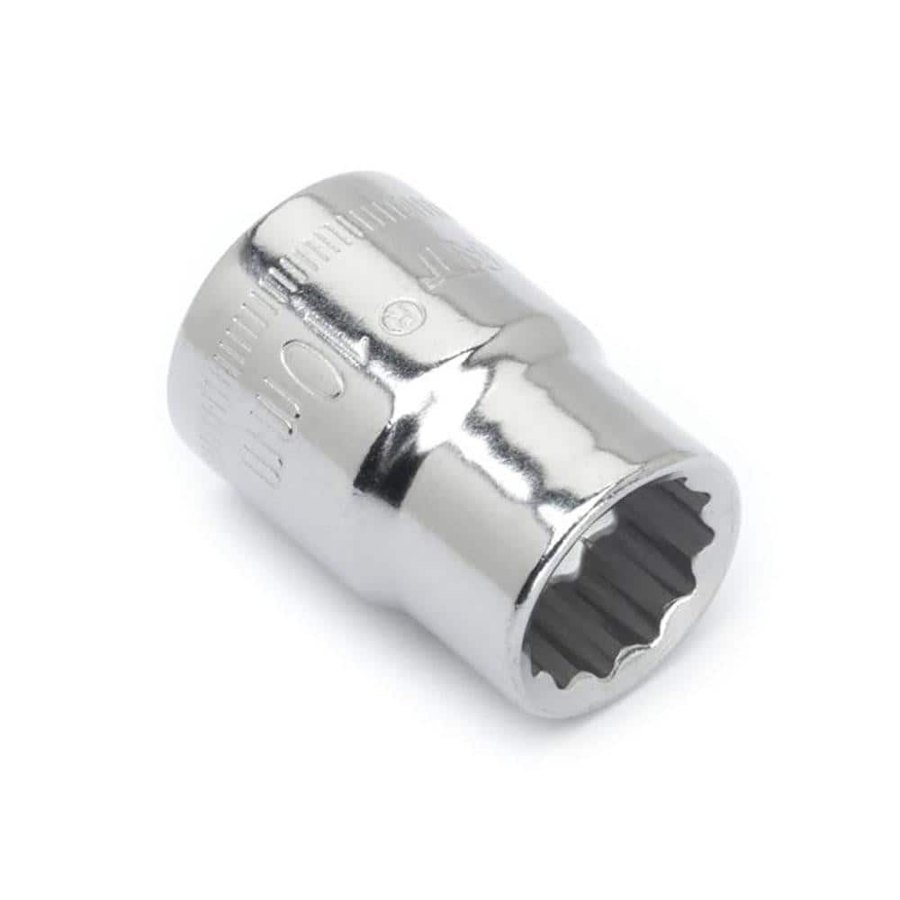 Hand Socket: 3/8″ Drive, 10 mm Socket, 12-Point Polished