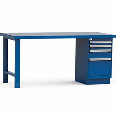 Rousseau Metal - Stationary Work Benches, Tables Type: Work Bench Top Material: Painted Steel - Americas Industrial Supply