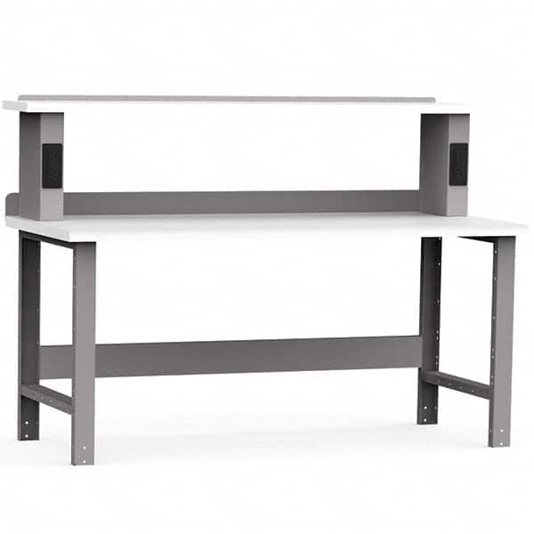 Rousseau Metal - Stationary Work Benches, Tables Type: Work Bench Top Material: Laminated Plastic - Americas Industrial Supply