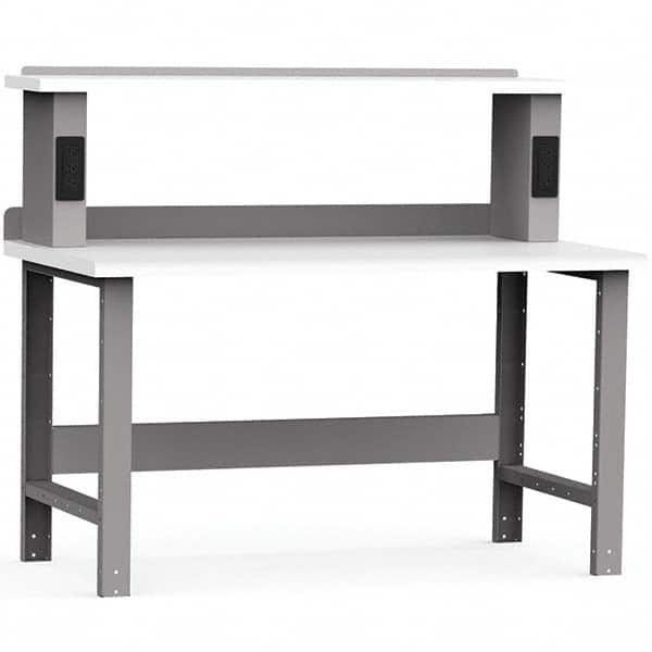 Rousseau Metal - Stationary Work Benches, Tables Type: Work Bench Top Material: Laminated Plastic - Americas Industrial Supply