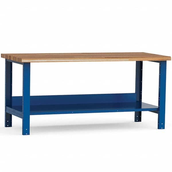 Rousseau Metal - Stationary Work Benches, Tables Type: Work Bench Top Material: Laminated Wood - Americas Industrial Supply