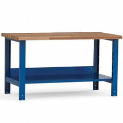 Rousseau Metal - Stationary Work Benches, Tables Type: Work Bench Top Material: Laminated Wood - Americas Industrial Supply