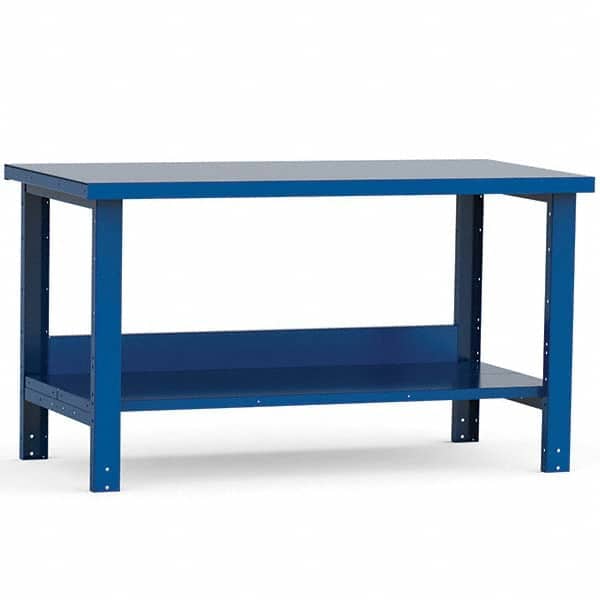 Rousseau Metal - Stationary Work Benches, Tables Type: Work Bench Top Material: Painted Steel - Americas Industrial Supply